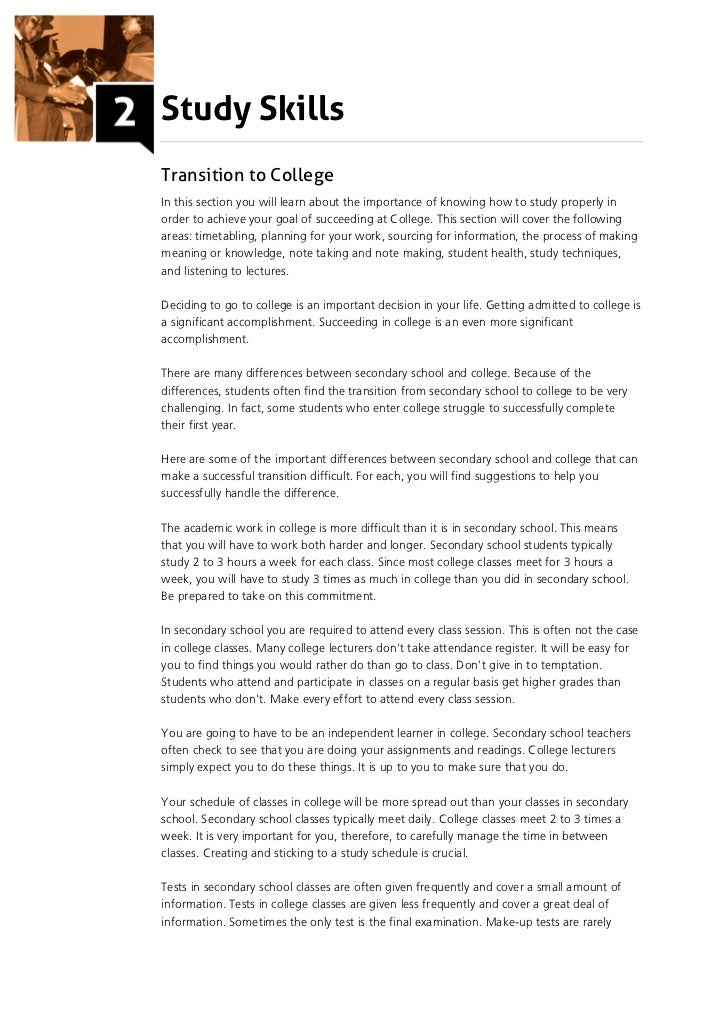 why are academic skills important study skills activities